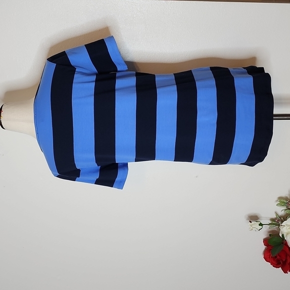 Michael Michael Kors Stripe Top Shoulder Zippers Designer Casual Popular Trendy - Picture 7 of 9